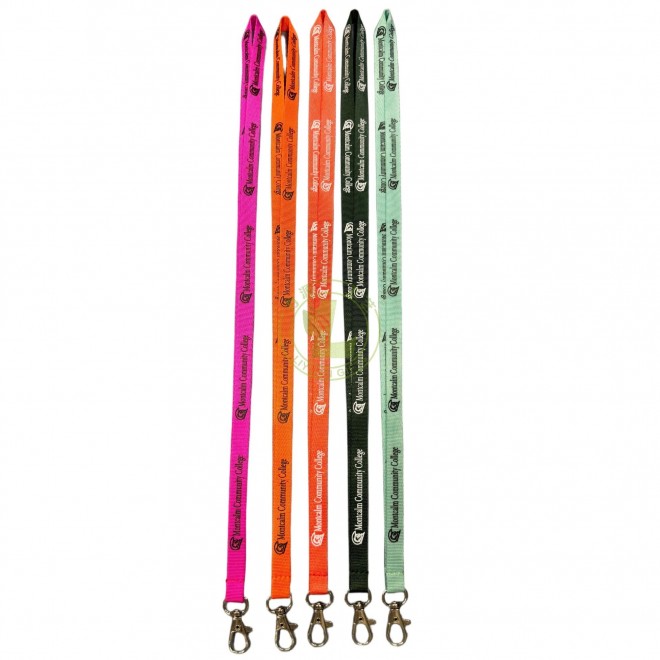 Custom Personalised Polyester Lanyard Printed Worker Name Durable Neck Strap Nylon Lanyards