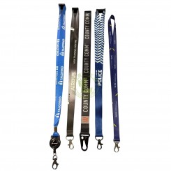Customizable Polyester Nylon ID Card Badge Holder Lanyard Personalized Neck Strap Hook Accessory for Teacher Staff Sports Event
