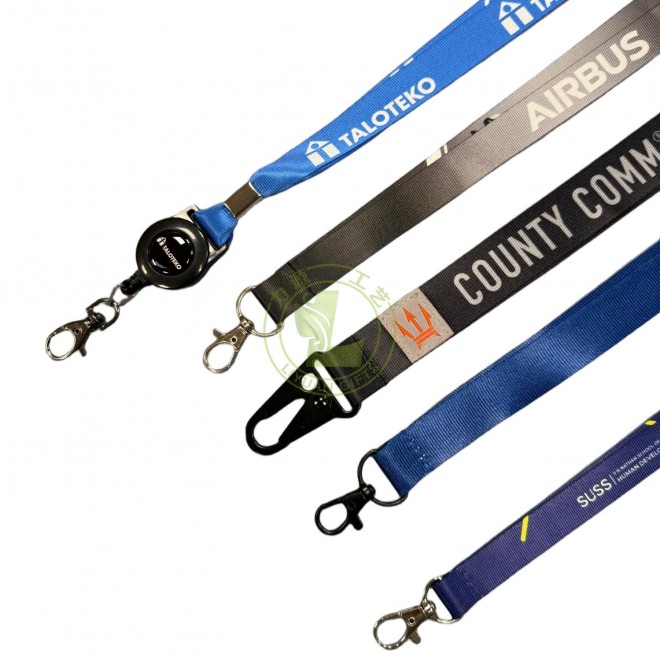 Customizable Polyester Nylon ID Card Badge Holder Lanyard Personalized Neck Strap Hook Accessory for Teacher Staff Sports Event
