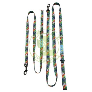 Patterned Dog Leash Ready Stock Polyester Webbing Soft and Durable Pet Walking Rope 120cm Length Multiple Widths Supply