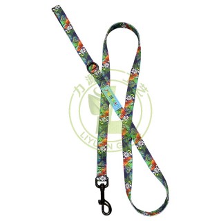 Wholesale Personalized Nylon Alloy Sublimation Print Polyester Dog Collar Dog Leash Set Quick Release Eco-Friendly Colorful