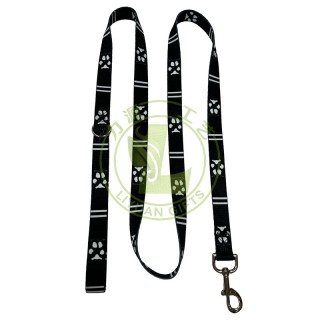 Factory Direct Sale Popular Polyester Dog Leash Set with Printed Collar and Ribbon Decorations for Daily Use Wholesale