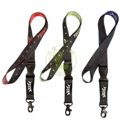 Personalized Full Color Sublimation Polyester ID Card Holder Lanyard with Durable Plastic Buckle and Safety Breakaway Hook Heat Transfer Printing Lanyard With Plastic Clip