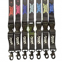 Personalized Full Color Sublimation Polyester ID Card Holder Lanyard with Durable Plastic Buckle and Safety Breakaway Hook Heat Transfer Printing Lanyard With Plastic Clip