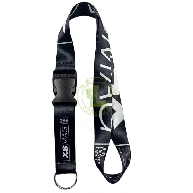Personalized Custom Printing Logo Lanyard Sublimation Polyester Neck ID Lanyards With Logo Custom Heat Transfer Printed Lanyard With Plastic Buckle And Keyring