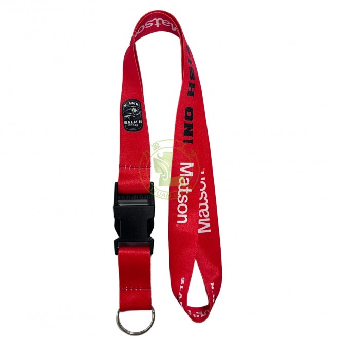 Personalized Custom Printing Logo Lanyard Sublimation Polyester Neck ID Lanyards With Logo Custom Heat Transfer Printed Lanyard With Plastic Buckle And Keyring
