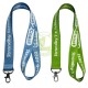 Fashion Print Design Durable Double Sided Fabric Polyester Lanyard for ID Badge Keychain With Lobster Claw Swivel Clasp