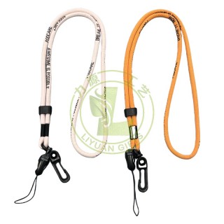 Custom Round Rope Mobile Phone Lanyard Certificate Lanyard Work Card Nylon U Disk Speaker Lanyard
