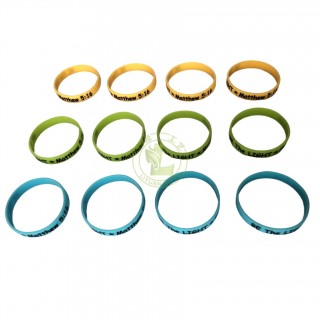 New Customized Logo Print Silicone Bracelets Personalized Wristband Thin Rubber Silicone Wristband with Customized Logo