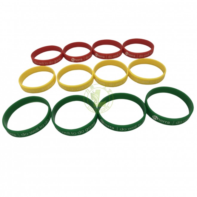 Factory Cheap Custom Glowing Led Event Silicone Wristband with Logo Engraved Rubber Bracelet Printing Your Own Logo