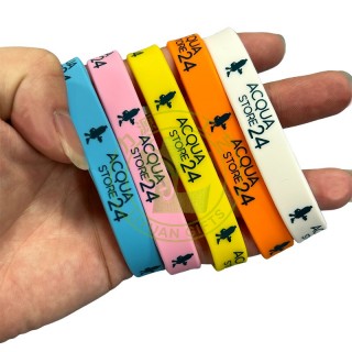 Customized Debossed Printed Logo Silicone Wristband Bracelet For Promotional Gifts Creative Waterproof Wristband