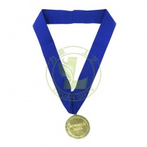 Medal Manufacturer Custom Ribbon Lanyards for Medal White Color Medals With Lanyard