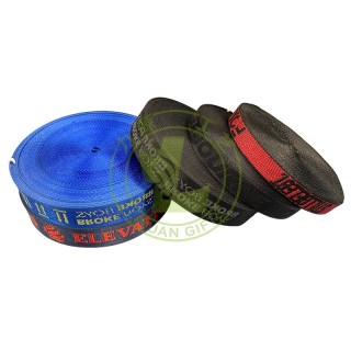 Custom Jacquard Logo Nylon Woven Webbing Band Logo Nylon Jacquard Webbing Strap for Backpack