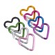 Heart-Shaped Carabiner Clip - Durable Aluminum Alloy Keychain for Backpacks, Gifts & Outdoor Gear