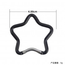Camping Outdoor Backpack Colorful Star Shape Carabiner Aluminum Snap Quick Link Locking Karabiner Hanger Hook Buckle