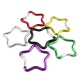 Camping Outdoor Backpack Colorful Star Shape Carabiner Aluminum Snap Quick Link Locking Karabiner Hanger Hook Buckle