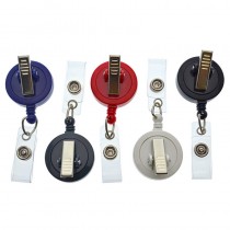 Badge Reel Keychain with 360° Swivel - Durable Acrylic ID Holder For Nurses, Doctors, Teachers