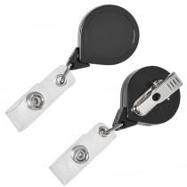  Find similar icon Economic Plastic Round Retractable Keychain Badge Reel ID Card Name Office Badge Holder Conference Card Key Reel Roller Clip