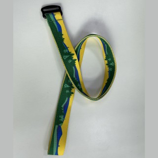 Wholesale Custom Logo Adjustable Canvas Web Belt Letter Pattern Printing Fabric Nylon Canvas Belt Men