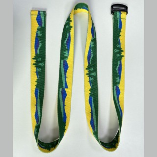 Wholesale Custom Logo Adjustable Canvas Web Belt Letter Pattern Printing Fabric Nylon Canvas Belt Men