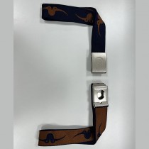 Custom Logo Men's Sport Compass Tactical Belt Durable Nylon Webbing Heavy Duty Zinc Alloy Buckles Magnetic Outdoor Fabric Belts