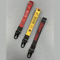 Free Sample Custom Nylon Key Neck Strap Anime Short Keychain Lanyard Adjustable Hand Wrist Cute Cartoon Lanyard Keychain