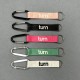 Wholesale High Quality Carabiner Keyring 3D Silk Printed Wrist Strap Custom Short Lanyard Keychain