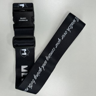 Wholesale Custom Logo Luggage Bag Straps Suitcase Durable Adjustable Silk Screen Print Baggage Belts with Quick Release Buckle