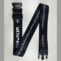 Wholesale Custom Logo Luggage Bag Straps Suitcase Durable Adjustable Silk Screen Print Baggage Belts with Quick Release Buckle