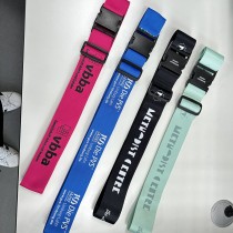 Customized Printed Adjustable Strong Extra Safety Travel Suitcase Luggage Baggage Straps Tie Belt Elastic Luggage Lashing Strap