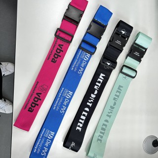 Customized Printed Adjustable Strong Extra Safety Travel Suitcase Luggage Baggage Straps Tie Belt Elastic Luggage Lashing Strap