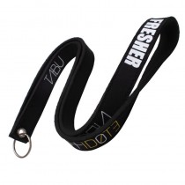 Topseller Custom Designs Durable Neoprene Wristlet Lanyard Keychain with Stainless Steel Classic Style for Gift Use