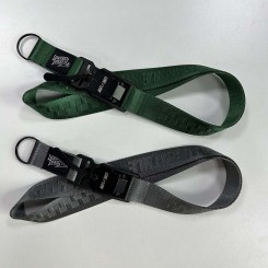 Direct Factory Eagle Hook Nylon Keychain Wristlet Lanyard Custom Logo Wrist Woven Short Strap Nylon Jacquard Lanyard with Magnetic Buckle And Keyring