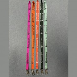 Custom Personalised Polyester Lanyard Printed Worker Name Durable Neck Strap Nylon Lanyards