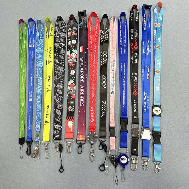 Factory Custom ID Case Name Badge Plastic Card Holder Polyester Lanyards with logo Custom