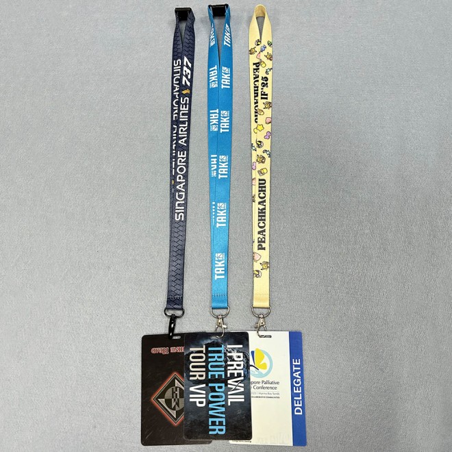 Factory Custom ID Case Name Badge Plastic Card Holder Polyester Lanyards with logo Custom