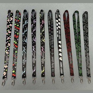 Polyester ID Card Holder Lanyard with Quick Release Oval Hook Thermal Transfer Printing Durable Customizable Size & Logo