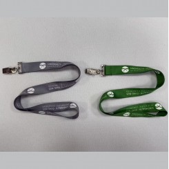 Customized Logo Fine Workmanship Square Clip 4 Color Digital Printing Promotional Price Made RPET Polyester Hook Lanyard
