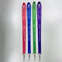 Factory Direct Custom LOGO Polyester Strap Lanyards with Thermal Transfer Printed Metal Swivel Hook Dye Sub Lanyard With J Hook Swivel Clasp With PVC VIP Plastic Event Badges