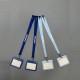 Eco-friendly Breakaway Polyester Keychain Sport Nylon Lanyard Satin Neck Woven Lanyards With Printed ID Card Badge Holder