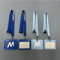 Eco-friendly Breakaway Polyester Keychain Sport Nylon Lanyard Satin Neck Woven Lanyards With Printed ID Card Badge Holder