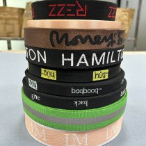 Factory Wholesale Customized Jacquard Striped Pattern Polyester Nylon Webbing For Bags