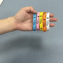 Customized Debossed Printed Logo Silicone Wristband Bracelet For Promotional Gifts Creative Waterproof Wristband