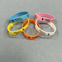 Customized Debossed Printed Logo Silicone Wristband Bracelet For Promotional Gifts Creative Waterproof Wristband